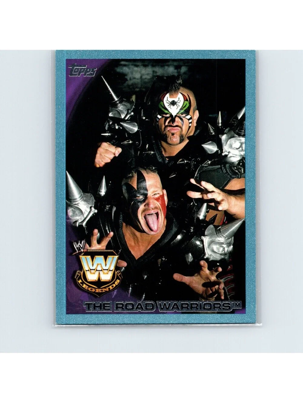 2010 Topps WWE The Road Warriors #107 Blue #/2010